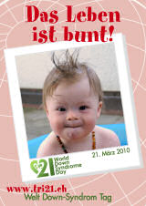 Poster zum Welt Down-Syndrom Tag 2010