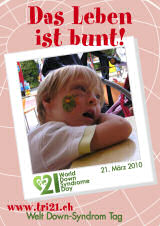 Poster zum Welt Down-Syndrom Tag 2010