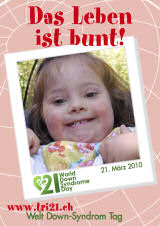 Poster zum Welt Down-Syndrom Tag 2010
