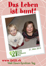 Poster zum Welt Down-Syndrom Tag 2010