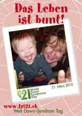 Poster zum Welt Down-Syndrom Tag 2010