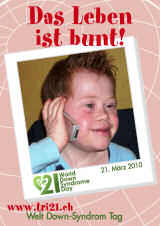 Poster zum Welt Down-Syndrom Tag 2010