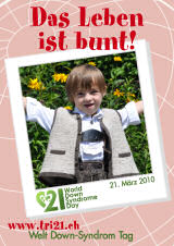 Poster zum Welt Down-Syndrom Tag 2010