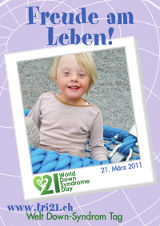 Poster zum Welt Down-Syndrom Tag 2011