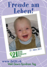 Poster zum Welt Down-Syndrom Tag 2011