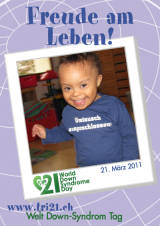 Poster zum Welt Down-Syndrom Tag 2011