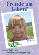 Poster zum Welt Down-Syndrom Tag 2011