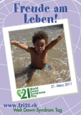 Poster zum Welt Down-Syndrom Tag 2011