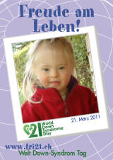 Poster zum Welt Down-Syndrom Tag 2011