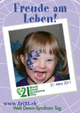Poster zum Welt Down-Syndrom Tag 2011