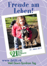 Poster zum Welt Down-Syndrom Tag 2011