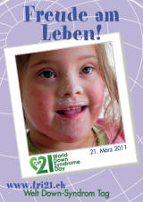 Poster zum Welt Down-Syndrom Tag 2011