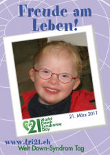 Poster zum Welt Down-Syndrom Tag 2011