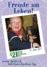 Poster zum Welt Down-Syndrom Tag 2011