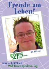 Poster zum Welt Down-Syndrom Tag 2011