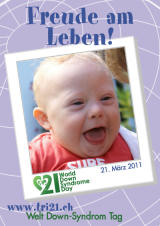 Poster zum Welt Down-Syndrom Tag 2011