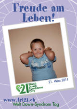 Poster zum Welt Down-Syndrom Tag 2011