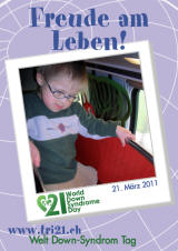 Poster zum Welt Down-Syndrom Tag 2011