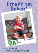 Poster zum Welt Down-Syndrom Tag 2011