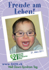 Poster zum Welt Down-Syndrom Tag 2011