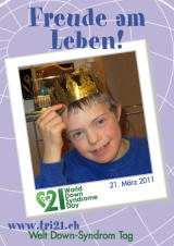 Poster zum Welt Down-Syndrom Tag 2011