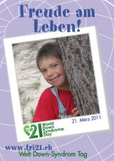 Poster zum Welt Down-Syndrom Tag 2011