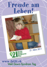 Poster zum Welt Down-Syndrom Tag 2011