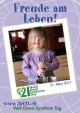 Poster zum Welt Down-Syndrom Tag 2011