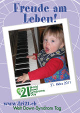 Poster zum Welt Down-Syndrom Tag 2011