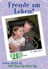 Poster zum Welt Down-Syndrom Tag 2011
