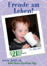 Poster zum Welt Down-Syndrom Tag 2011