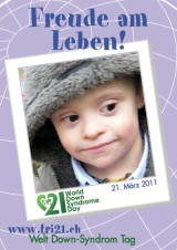 Poster zum Welt Down-Syndrom Tag 2011