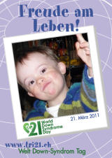Poster zum Welt Down-Syndrom Tag 2011