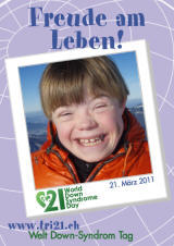 Poster zum Welt Down-Syndrom Tag 2011