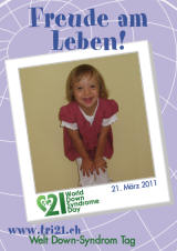 Poster zum Welt Down-Syndrom Tag 2011