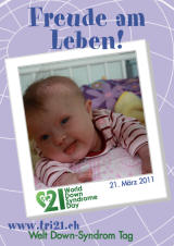 Poster zum Welt Down-Syndrom Tag 2011
