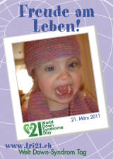 Poster zum Welt Down-Syndrom Tag 2011