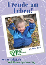 Poster zum Welt Down-Syndrom Tag 2011