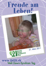Poster zum Welt Down-Syndrom Tag 2011