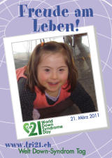 Poster zum Welt Down-Syndrom Tag 2011