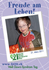 Poster zum Welt Down-Syndrom Tag 2011