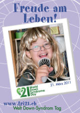 Poster zum Welt Down-Syndrom Tag 2011