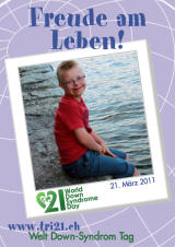 Poster zum Welt Down-Syndrom Tag 2011