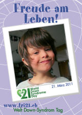 Poster zum Welt Down-Syndrom Tag 2011