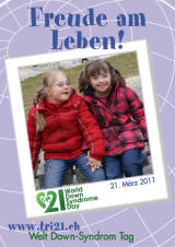 Poster zum Welt Down-Syndrom Tag 2011