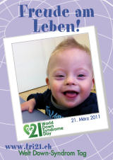 Poster zum Welt Down-Syndrom Tag 2011