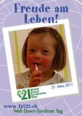 Poster zum Welt Down-Syndrom Tag 2011