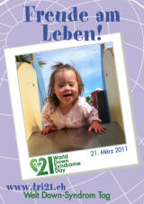 Poster zum Welt Down-Syndrom Tag 2011