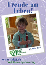 Poster zum Welt Down-Syndrom Tag 2011