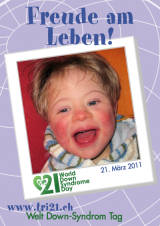 Poster zum Welt Down-Syndrom Tag 2011